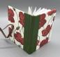 Preview: Notizen Buch Kleinformat Mohnblumen rot grün